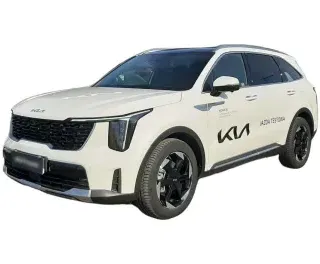 BIAŁY SUV KIA SORENTO z 2024 r., HYBRYDA/BENZYNA, skrzynia biegów AUTOMATYCZNA 159KM, zdjęcie główne