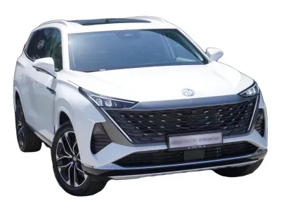 SZARY SUV MG MGS9 PHEV z 2026 r., HYBRYDA/BENZYNA, skrzynia biegów AUTOMATYCZNA 299KM, zdjęcie 4 z 12