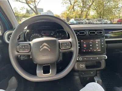 NIEBIESKI HATCHBACK CITROEN C3 z 2023 r., BENZYNA, skrzynia biegów AUTOMATYCZNA 110KM, zdjęcie 5 z 19