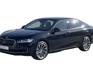 CZARNY SEDAN SKODA SUPERB LIM. z 2024 r., BENZYNA, skrzynia biegów AUTOMATYCZNA 265KM, zdjęcie główne