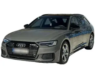 SZARY KOMBI AUDI A6 z 2022 r., HYBRYDA/BENZYNA, skrzynia biegów AUTOMATYCZNA 367KM, zdjęcie główne