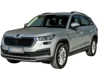 SREBRNY SUV SKODA KODIAQ z 2022 r., BENZYNA, skrzynia biegów AUTOMATYCZNA 150KM, zdjęcie główne