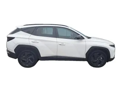 BIAŁY SUV HYUNDAI TUCSON z 2024 r., HYBRYDA/BENZYNA, skrzynia biegów AUTOMATYCZNA 230KM, zdjęcie 3 z 18