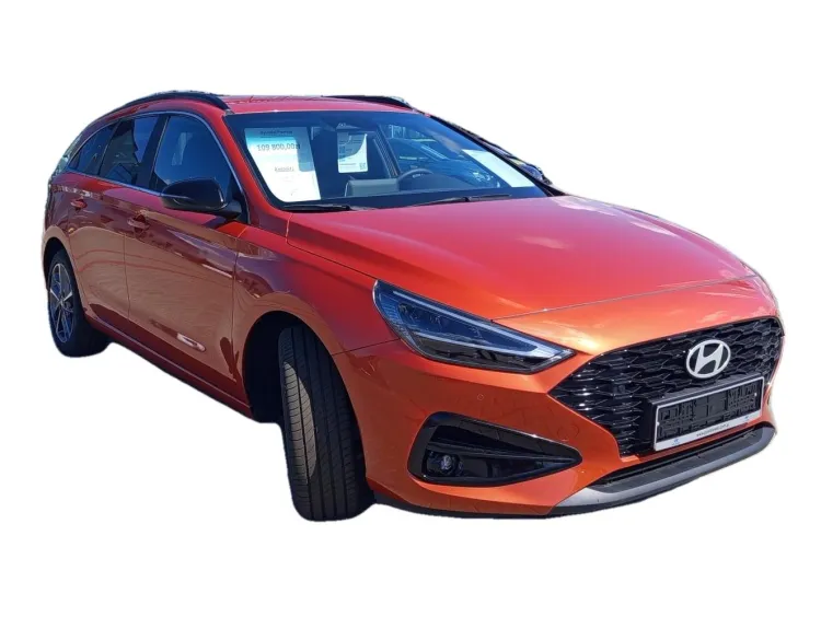 POMARAŃCZOWY KOMBI HYUNDAI I30 z 2025 r., BENZYNA, skrzynia biegów AUTOMATYCZNA 140KM, zdjęcie główne