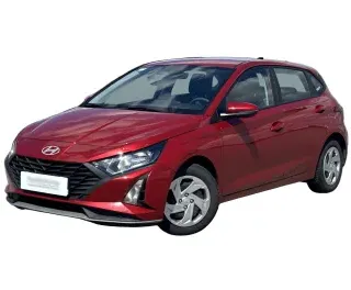 CZERWONY HATCHBACK HYUNDAI I20 z 2024 r., BENZYNA, skrzynia biegów MANUALNA 84KM, zdjęcie główne