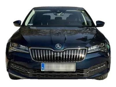 NIEBIESKI HATCHBACK SKODA SUPERB z 2021 r., BENZYNA, skrzynia biegów AUTOMATYCZNA 150KM, zdjęcie 7 z 19