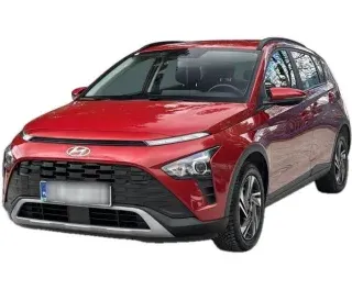 CZERWONY SUV HYUNDAI BAYON z 2023 r., BENZYNA, skrzynia biegów MANUALNA 101KM, zdjęcie główne