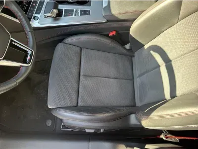 SZARY KOMBI AUDI A6 z 2022 r., HYBRYDA/BENZYNA, skrzynia biegów AUTOMATYCZNA 367KM, zdjęcie 7 z 19