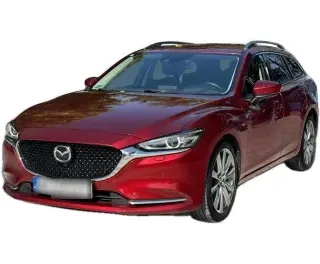 CZERWONY KOMBI MAZDA 6 z 2022 r., BENZYNA, skrzynia biegów AUTOMATYCZNA 165KM, zdjęcie główne