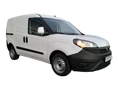 BIAŁY VAN FIAT DOBLÒ z 2021 r., DIESEL, skrzynia biegów MANUALNA 90KM, zdjęcie 3 z 9