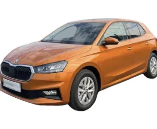 POMARAŃCZOWY HATCHBACK SKODA FABIA z 2025 r., BENZYNA, skrzynia biegów MANUALNA 116KM, zdjęcie główne