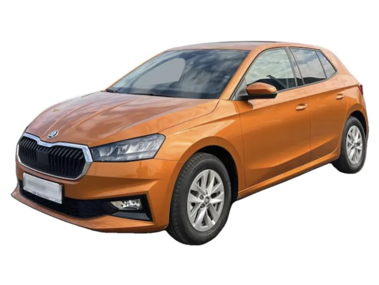 POMARAŃCZOWY HATCHBACK SKODA FABIA z 2025 r., BENZYNA, skrzynia biegów MANUALNA 116KM, zdjęcie główne