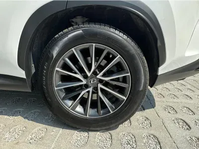 BIAŁY SUV LEXUS NX z 2022 r., HYBRYDA/BENZYNA, skrzynia biegów AUTOMATYCZNA 242KM, zdjęcie 18 z 19