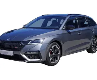 SZARY KOMBI SKODA OCTAVIA COMBI z 2022 r., BENZYNA, skrzynia biegów AUTOMATYCZNA 245KM, zdjęcie główne