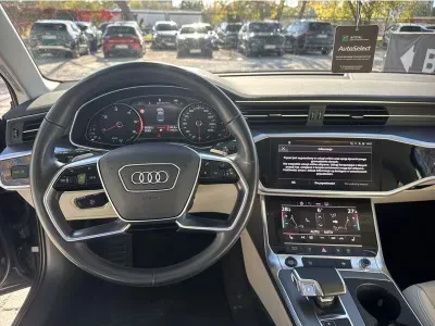 SZARY SEDAN AUDI A6 z 2022 r., DIESEL, skrzynia biegów AUTOMATYCZNA 163KM, zdjęcie 7 z 19
