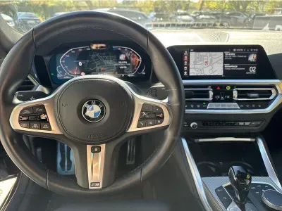 CZARNY HATCHBACK BMW SERIE4-GRANCOUPE z 2022 r., DIESEL, skrzynia biegów AUTOMATYCZNA 190KM, zdjęcie 11 z 18