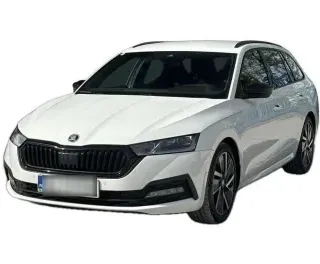 BIAŁY KOMBI SKODA OCTAVIA z 2023 r., BENZYNA, skrzynia biegów AUTOMATYCZNA 150KM, zdjęcie główne
