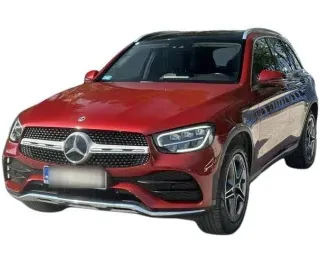 CZERWONY SUV MERCEDES CLASE GLC z 2022 r., DIESEL, skrzynia biegów AUTOMATYCZNA 245KM, zdjęcie główne