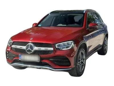CZERWONY SUV MERCEDES CLASE GLC z 2022 r., DIESEL, skrzynia biegów AUTOMATYCZNA 245KM, zdjęcie główne