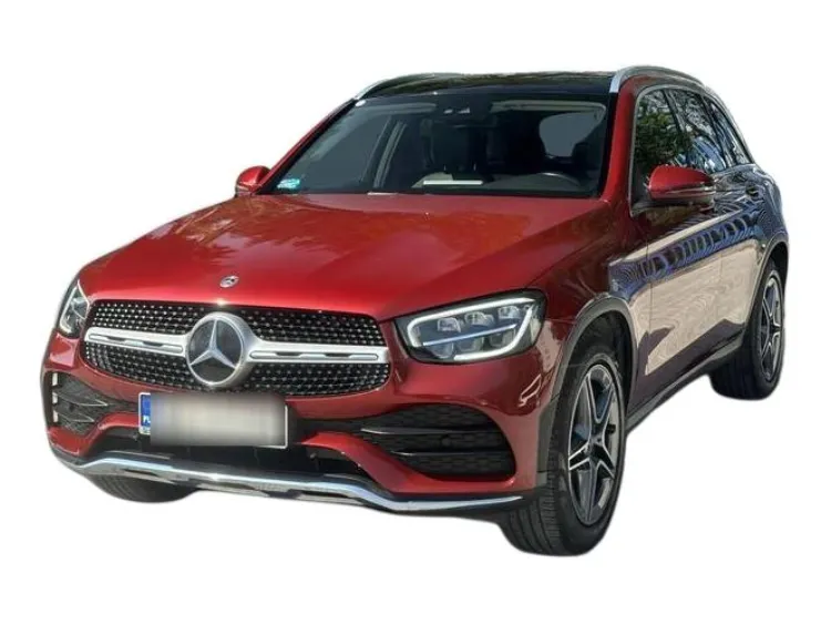 CZERWONY SUV MERCEDES CLASE GLC z 2022 r., DIESEL, skrzynia biegów AUTOMATYCZNA 245KM, zdjęcie główne