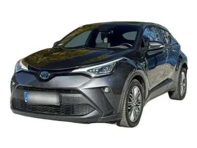 SZARY SUV TOYOTA C-HR z 2022 r., HYBRYDA/BENZYNA, skrzynia biegów AUTOMATYCZNA 122KM, zdjęcie 2 z 19