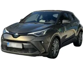ZIELONY SUV TOYOTA C-HR z 2022 r., HYBRYDA/BENZYNA, skrzynia biegów AUTOMATYCZNA 122KM, zdjęcie główne