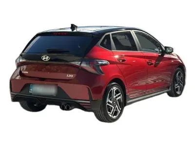 CZERWONY HATCHBACK HYUNDAI I20 z 2025 r., BENZYNA, skrzynia biegów AUTOMATYCZNA 101KM, zdjęcie 10 z 19