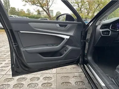 CZARNY KOMBI AUDI A6 z 2022 r., DIESEL, skrzynia biegów AUTOMATYCZNA 204KM, zdjęcie 4 z 19