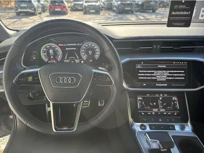 SZARY KOMBI AUDI A6 z 2022 r., HYBRYDA/BENZYNA, skrzynia biegów AUTOMATYCZNA 367KM, zdjęcie 13 z 19