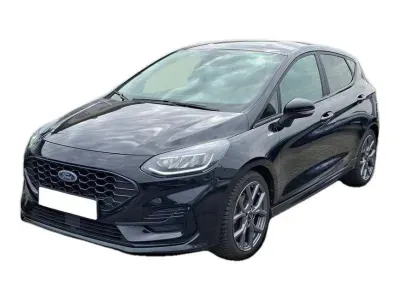 CZARNY HATCHBACK FORD FIESTA z 2023 r., BENZYNA, skrzynia biegów MANUALNA 74KM, zdjęcie główne