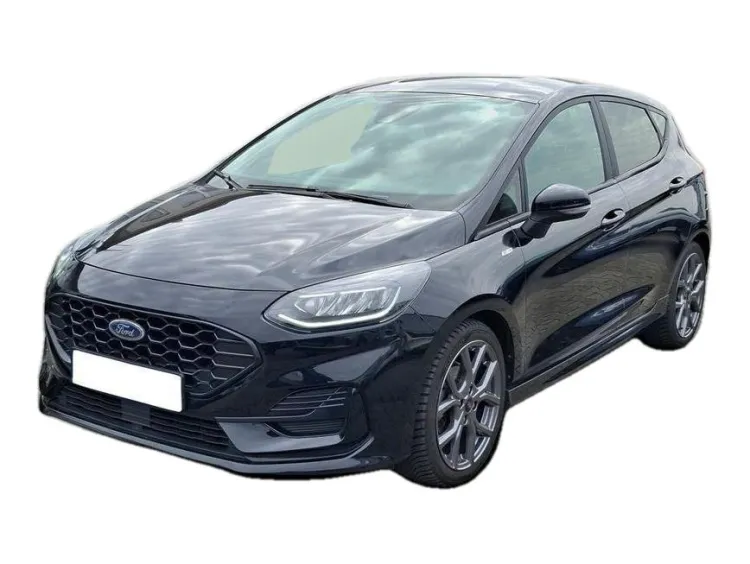 CZARNY HATCHBACK FORD FIESTA z 2023 r., BENZYNA, skrzynia biegów MANUALNA 74KM, zdjęcie główne
