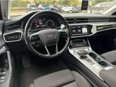 CZARNY KOMBI AUDI A6 z 2022 r., DIESEL, skrzynia biegów AUTOMATYCZNA 204KM, zdjęcie 2 z 19