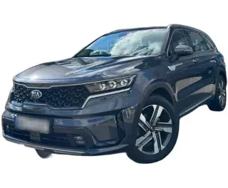 SZARY SUV KIA SORENTO z 2021 r., HYBRYDA/BENZYNA, skrzynia biegów AUTOMATYCZNA 169KM, zdjęcie główne