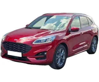 CZERWONY SUV FORD KUGA z 2023 r., HYBRYDA/BENZYNA, skrzynia biegów AUTOMATYCZNA 140KM, zdjęcie główne