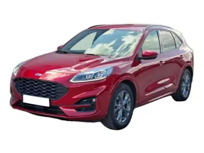 CZERWONY SUV FORD KUGA z 2023 r., HYBRYDA/BENZYNA, skrzynia biegów AUTOMATYCZNA 140KM, zdjęcie główne
