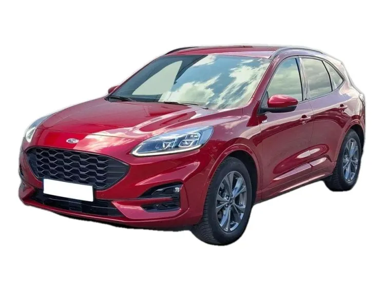 CZERWONY SUV FORD KUGA z 2023 r., HYBRYDA/BENZYNA, skrzynia biegów AUTOMATYCZNA 140KM, zdjęcie główne