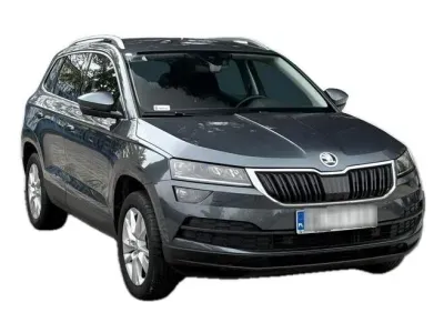 SZARY SUV SKODA KAROQ z 2021 r., BENZYNA, skrzynia biegów AUTOMATYCZNA 150KM, zdjęcie 7 z 19