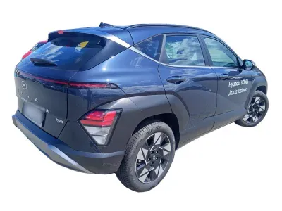 NIEBIESKI SUV HYUNDAI KONA z 2025 r., HYBRYDA/BENZYNA, skrzynia biegów AUTOMATYCZNA 129KM, zdjęcie 2 z 17