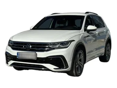 BIAŁY SUV VOLKSWAGEN TIGUAN z 2022 r., DIESEL, skrzynia biegów AUTOMATYCZNA 200KM, zdjęcie 3 z 19
