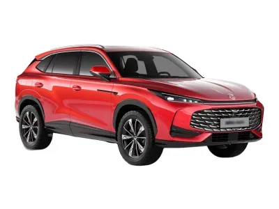 CZERWONY SUV MG HS z 2026 r., HYBRYDA/BENZYNA, skrzynia biegów AUTOMATYCZNA 224KM, zdjęcie główne