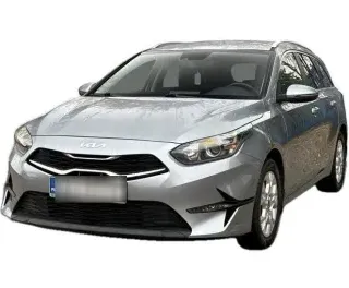 SREBRNY KOMBI KIA CEED z 2023 r., BENZYNA, skrzynia biegów AUTOMATYCZNA 160KM, zdjęcie główne