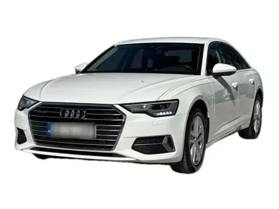 BIAŁY SEDAN AUDI A6 z 2022 r., DIESEL, skrzynia biegów AUTOMATYCZNA 204KM, zdjęcie główne