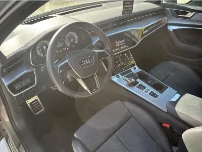 SZARY KOMBI AUDI A6 z 2022 r., HYBRYDA/BENZYNA, skrzynia biegów AUTOMATYCZNA 367KM, zdjęcie 5 z 19