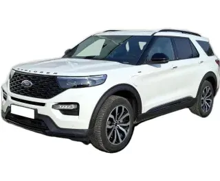 SZARY SUV FORD EXPLORER z 2023 r., HYBRYDA/BENZYNA, skrzynia biegów AUTOMATYCZNA 336KM, zdjęcie główne