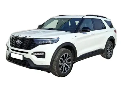 SZARY SUV FORD EXPLORER z 2023 r., HYBRYDA/BENZYNA, skrzynia biegów AUTOMATYCZNA 336KM, zdjęcie główne