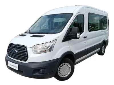 BIAŁY VAN FORD TRANSIT KOMBI z 2018 r., DIESEL, skrzynia biegów MANUALNA 130KM, zdjęcie główne