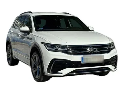 BIAŁY SUV VOLKSWAGEN TIGUAN z 2022 r., DIESEL, skrzynia biegów AUTOMATYCZNA 200KM, zdjęcie 2 z 19