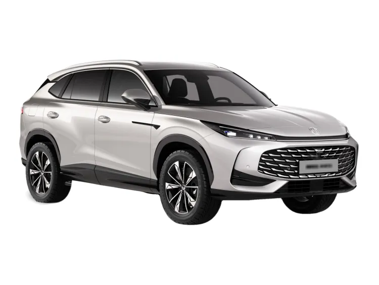 SREBRNY SUV MG HS z 2025 r., HYBRYDA/BENZYNA, skrzynia biegów AUTOMATYCZNA 272KM, zdjęcie główne