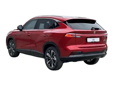 CZERWONY SUV MG HS `25 HEV z 2026 r., HYBRYDA/BENZYNA, skrzynia biegów AUTOMATYCZNA 224KM, zdjęcie 2 z 12