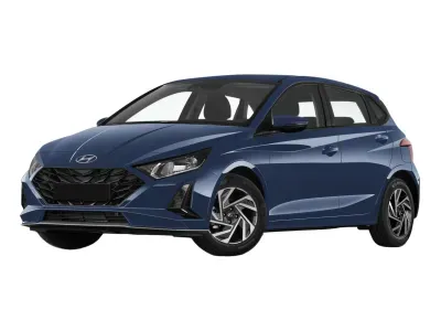 NIEBIESKI HATCHBACK HYUNDAI I20 z 2026 r., BENZYNA, skrzynia biegów AUTOMATYCZNA 90KM, zdjęcie główne